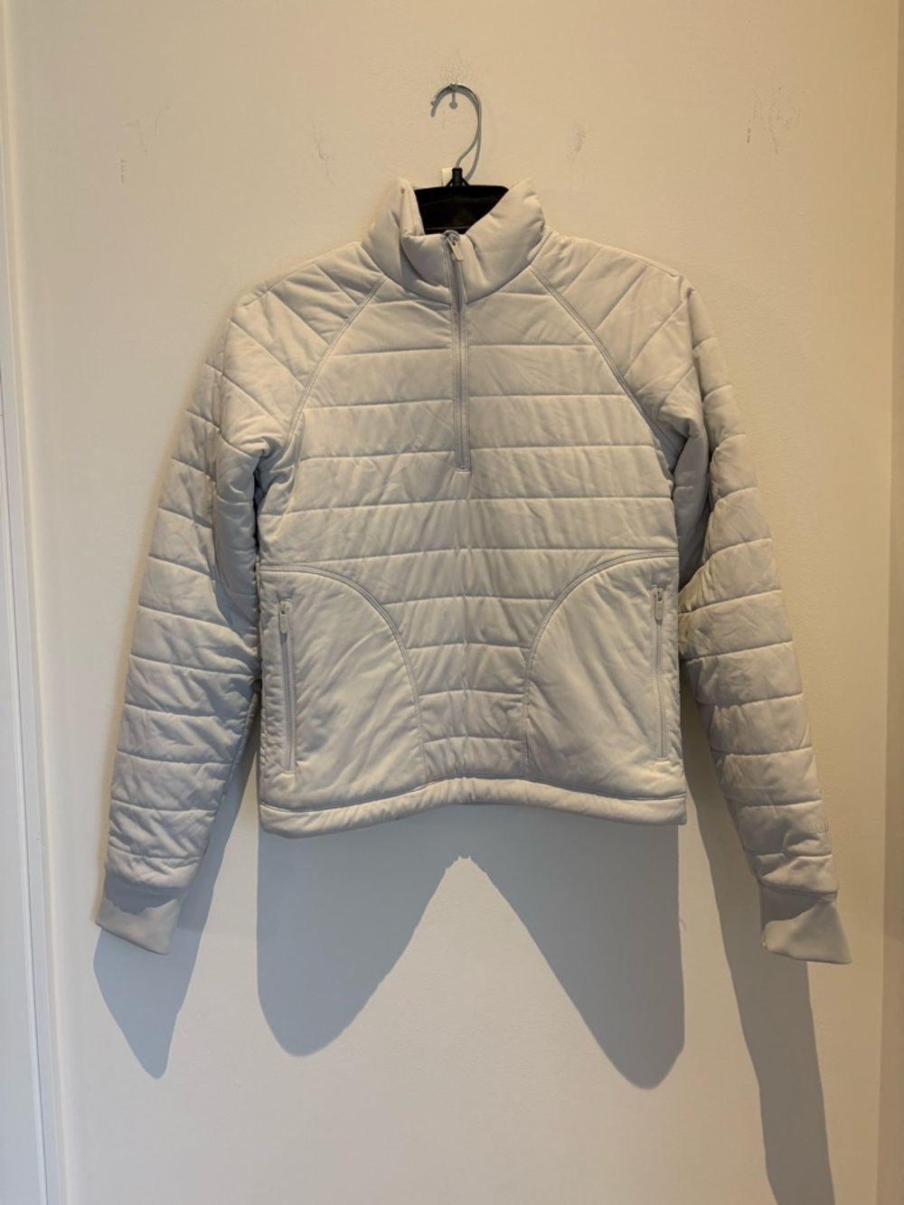 Lululemon Dynamic Movement Half-Zip in Vapor - Size 2 Quilted Puff Pullover - Picture 3 of 9